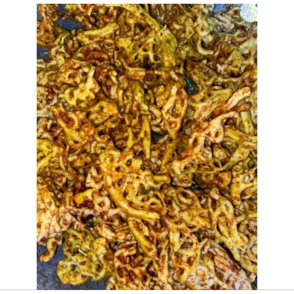 

Sebring krupuk mie kuning pedas daun jeruk 500gr