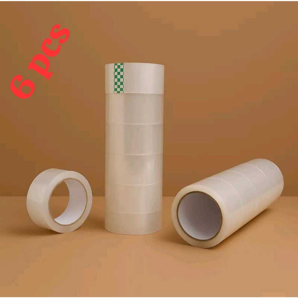 

( 6 PCS) LAKBAN BENING / OPP TAPE / LAKBAN PACKING / ISOLATIP CLEAR TAPE / ISOLASI