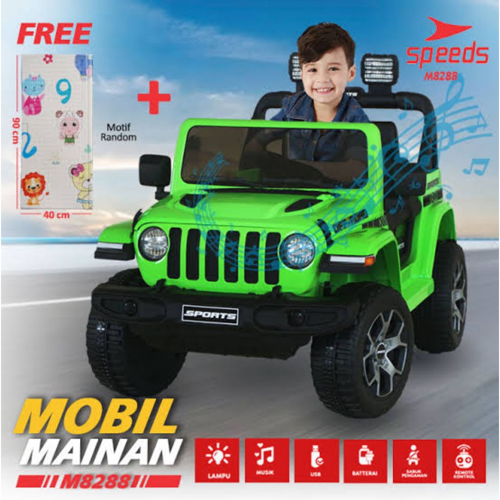 mainan mobil aki JEEP SPEED