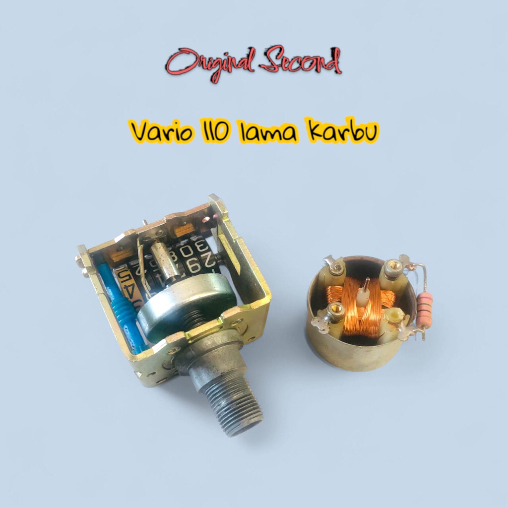 Speedometer Spido odometer kecepatan KM dan amper bensin Honda Vario 110 lama karbu Original second
