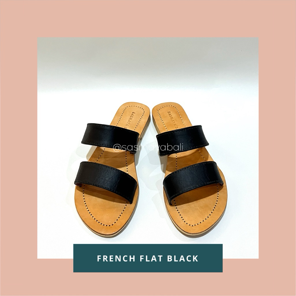 Sasmaya Bali Sandal Wanita Kulit Asli French