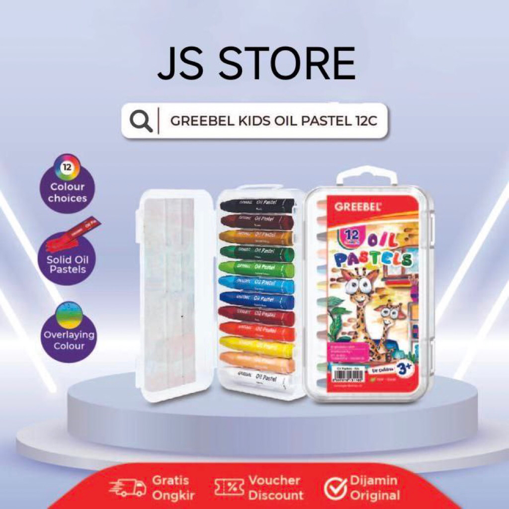 

Crayont Krayon Greebel Oil Pastel 12 Warna