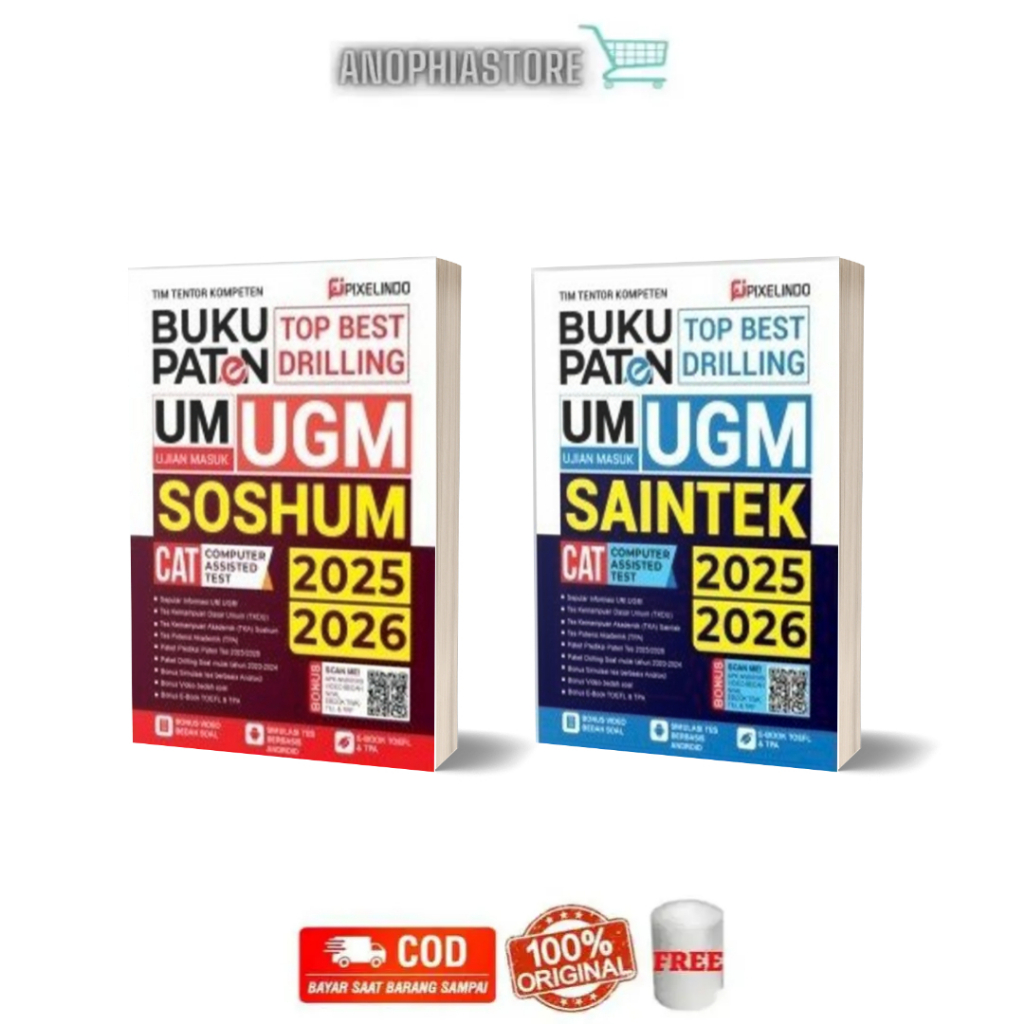 Buku Paten Ujian Masuk UGM Saintek Soshum Buku UM UGM 2025/2026