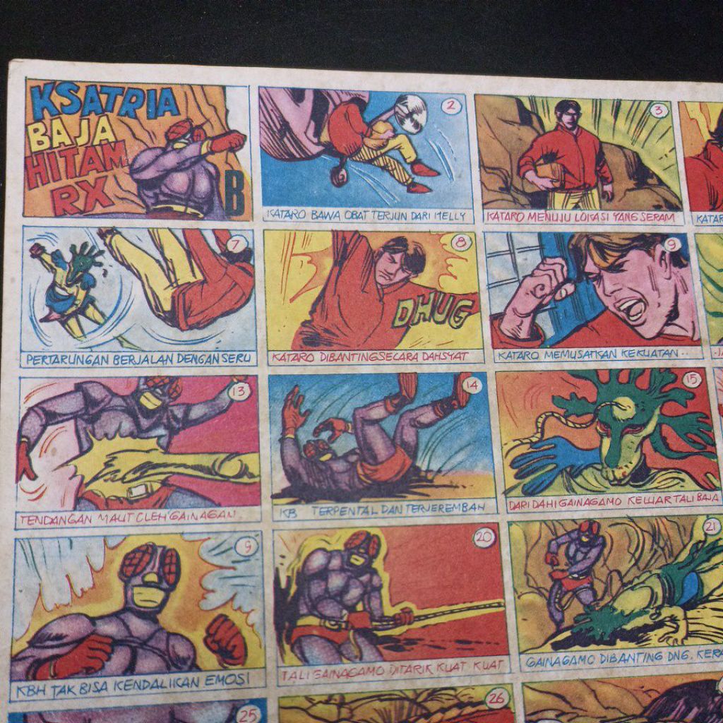 Gambaran Umbul Ksatria Baja Hitam RX  seri B ori lawas/jadul