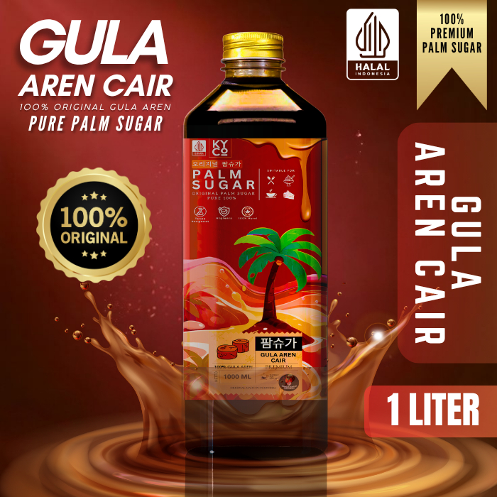 

Gula Aren Cair 1 Liter Kiyowo Coffee | kopi konsentrat | Halal indonesia | Palm Sugar | Kopi susu | 100% Halal Indonesia Higienis - Kiyowo Coffee