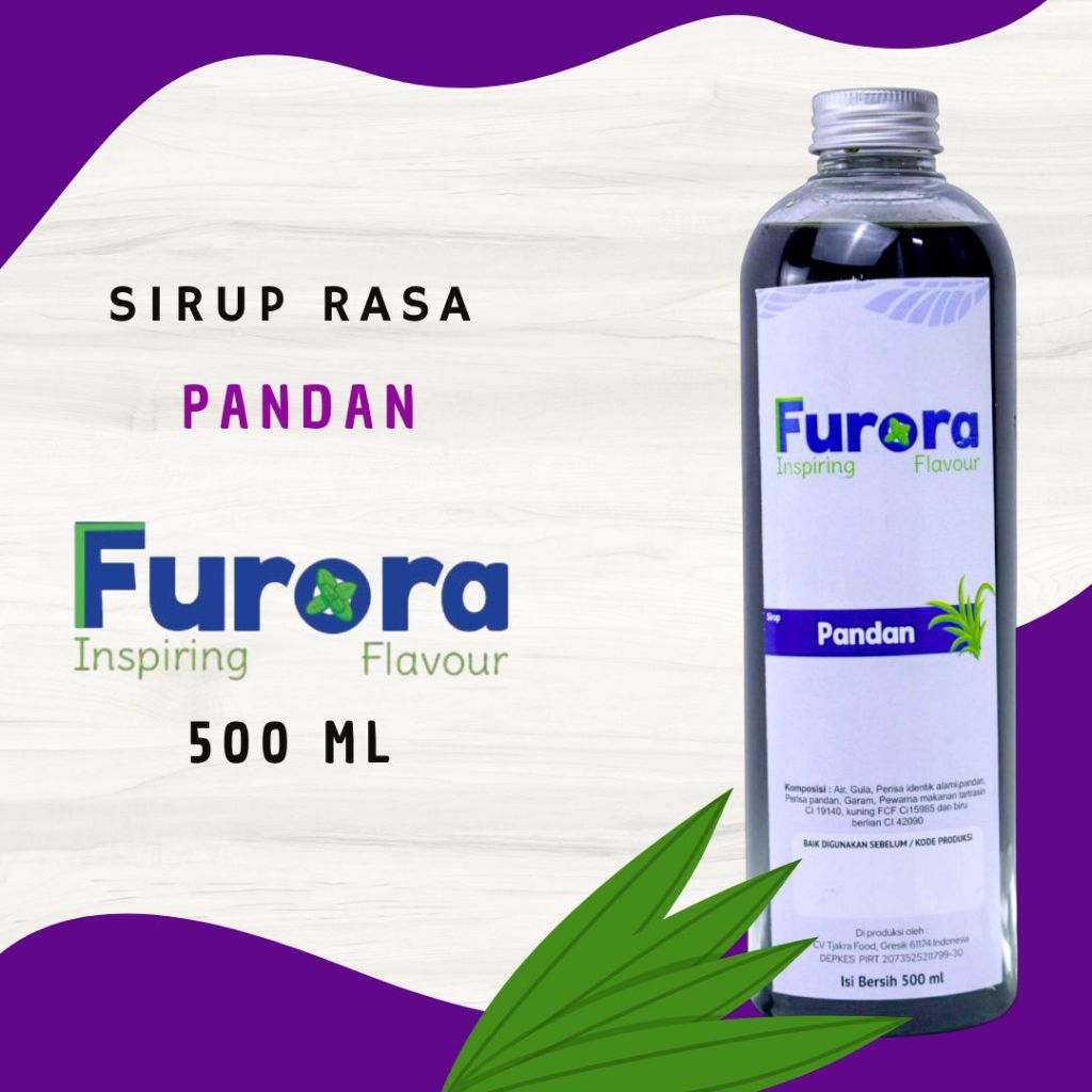 

Sirup Pandan - Furora Syrup 500 ml l Sirup Cafe