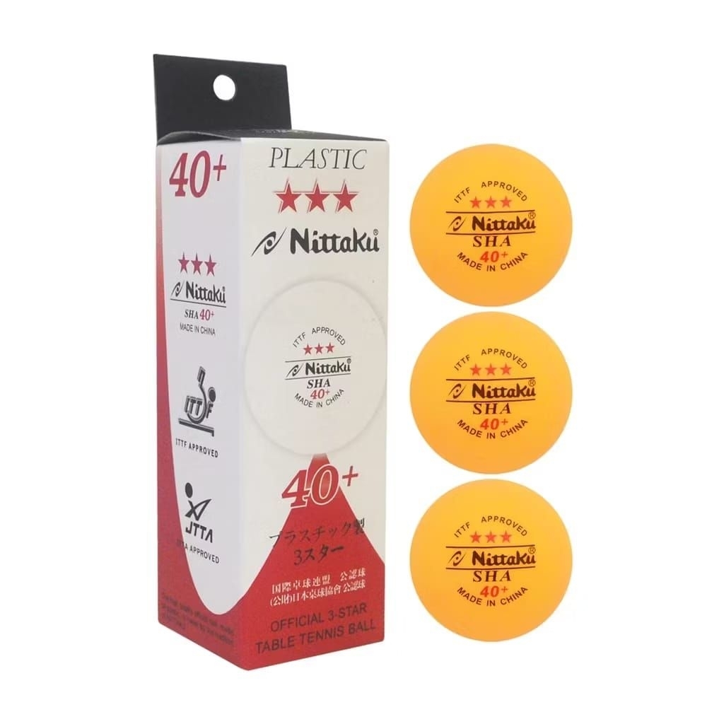 Bola Pingpong isi 3 Nittaku 3* 40+ / Bola Tenis Meja Nittaku