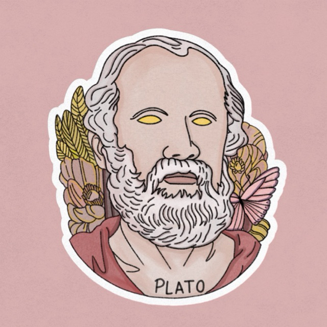 

Sticker Filsuf - Plato (Vinyl Glossy)