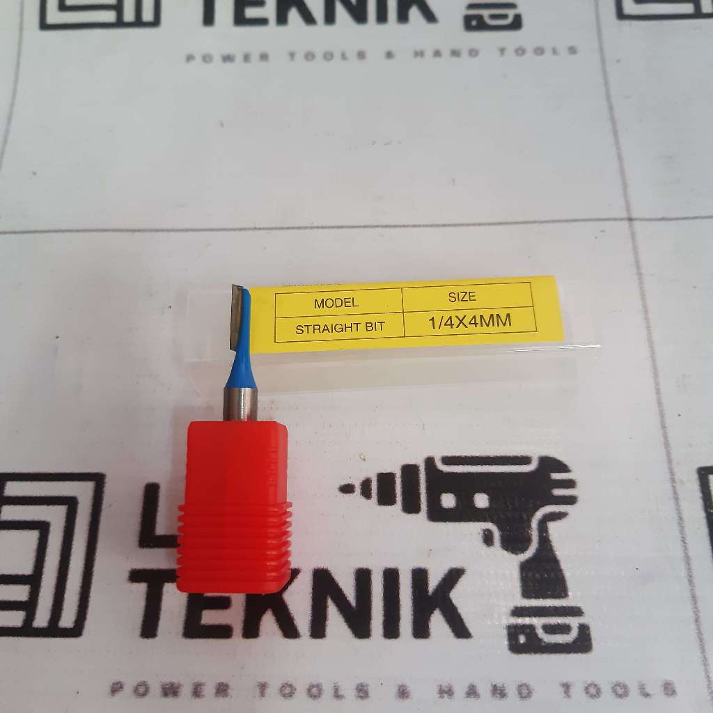 AST MATA PROFIL KAYU STRAIGHT BIT 1/4" X 4MM TRIMMER ROUTER 4 MM