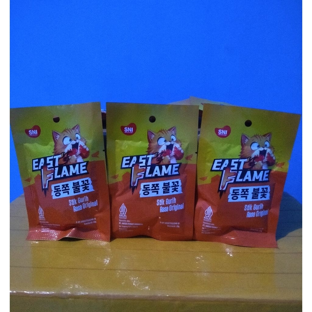 

stik gurih east flame perbox isi 20 pcs halal termurah