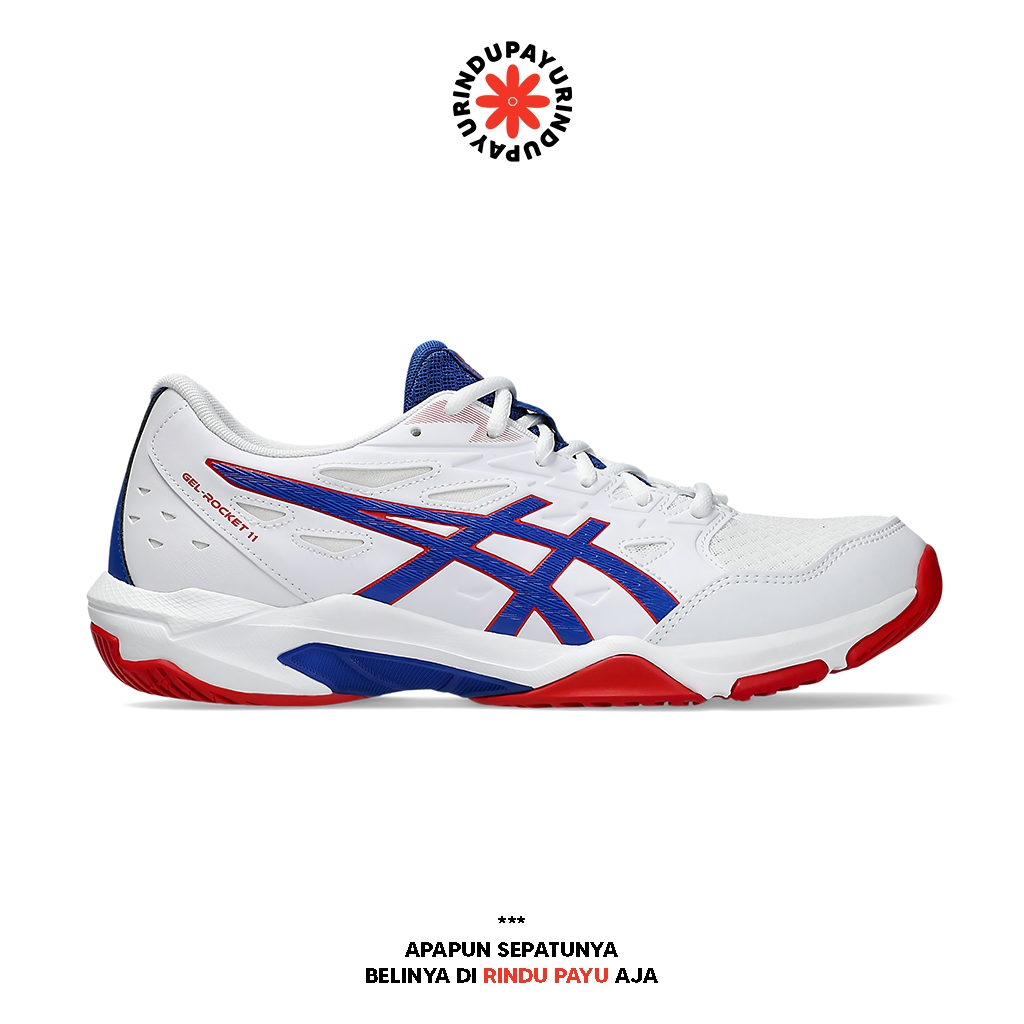ASICS GEL-ROCKET 11 (1071A091-105) - Sepatu Olahraga Indoor Volleyball Badminton Original