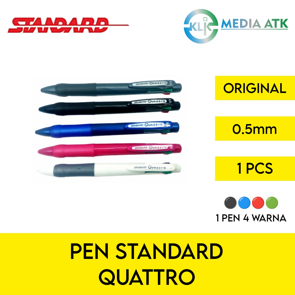 

Ballpoin Retractable Pen Standard Quattro 0.5 - 1 Pcs