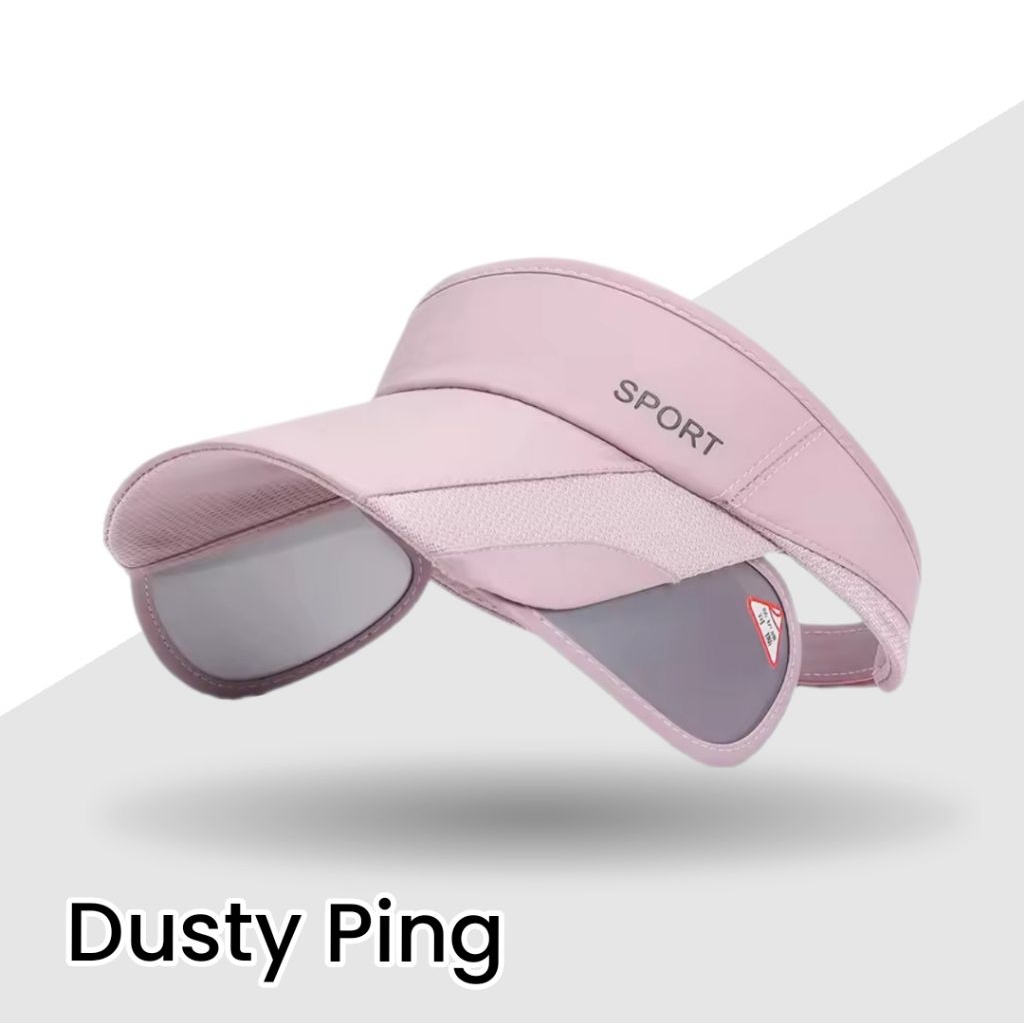 Topi Pantai Topi Golf Wanita Anti Uv Topi Wanita Double Slide Visor Anti Uv