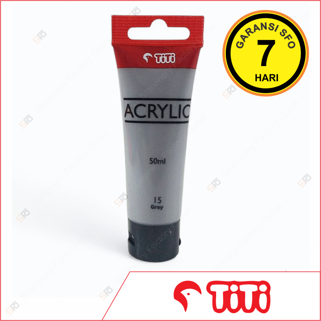 

Cat Acrylic Titi 50ml Satuan 15 - Grey - SFO Semarang Official
