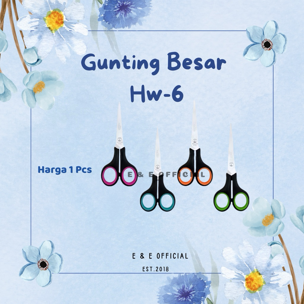 

GUNTING BESAR HW 6 / GUNTING EMIGO 865 /GUNTING HITAM WARNA WARNI
