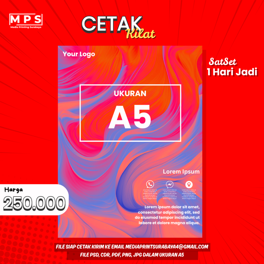 

CETAK KILAT BROSUR A5 AP120 2 RIM