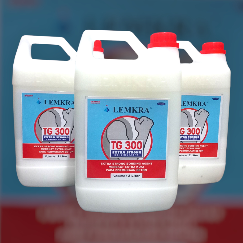 CAMPURAN SEMEN (BETON) LEMKRA TG 300 2 Liter - Penguat Daya Rekat Semen Lemkra TG 300 2 Liter