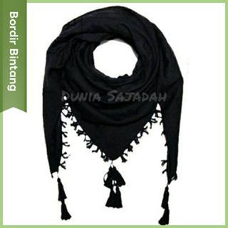 Sorban Habib Hitam Putih/Sorban Dewasa/Surban Arab turki/Surban Hitam