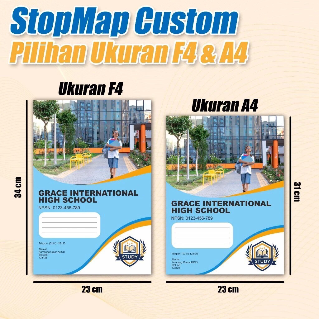Custom Map Folder A4/F4