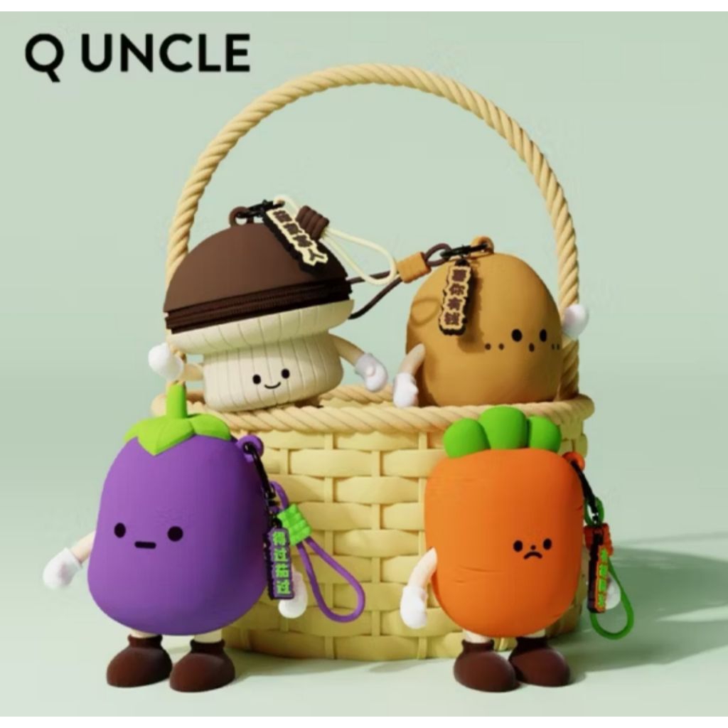 Gan-Ci Q UNCLE | Gantungan Kunci VEGETABLES | Ganci Unik Bentuk Sayur