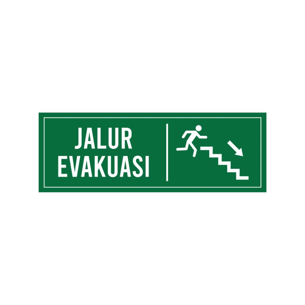 

sticker Jalur evakuasi