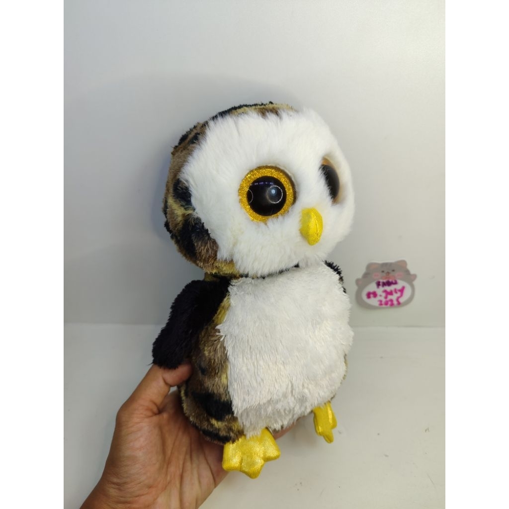boneka burung hantu owl ty brsnd brand mata belo