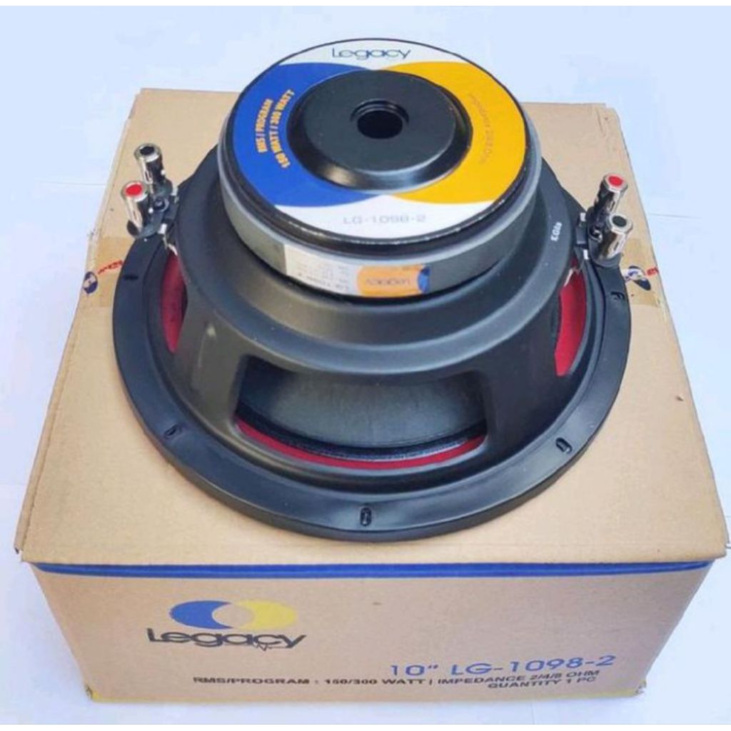 Speaker Subwoofer 10 Inch Legacy LG 1098-2 Double Coil Original