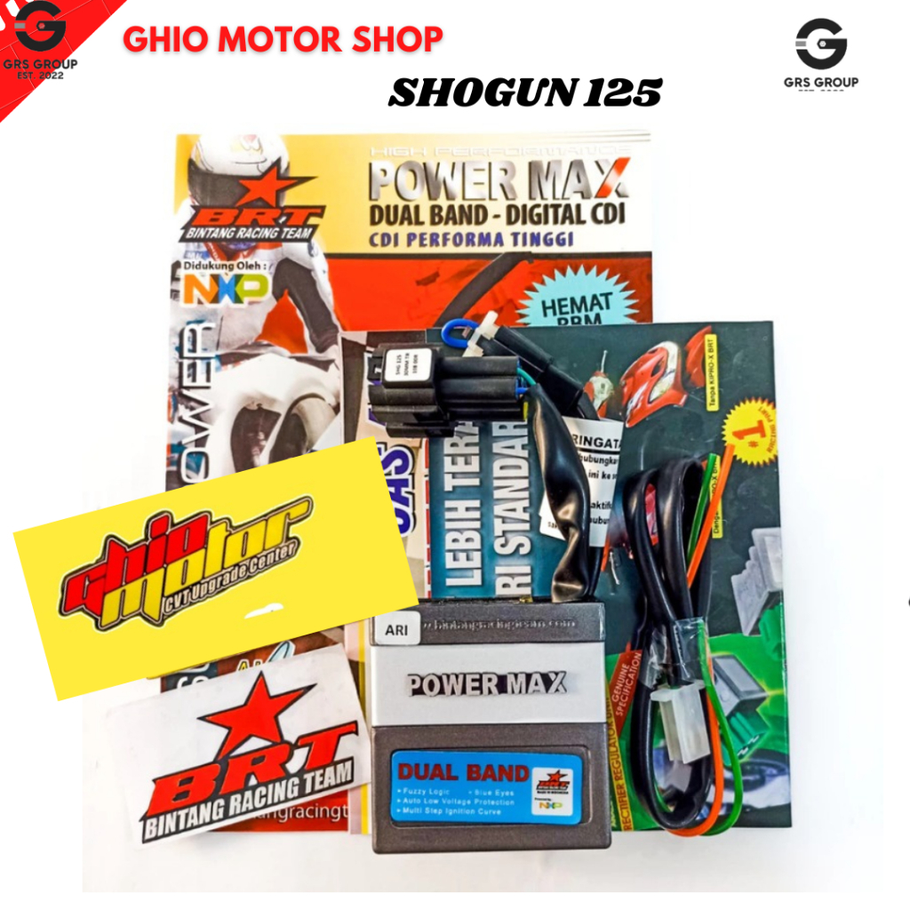 GHIO MOTOR - CDI BRT POWERMAX DUALBAND HYPERBAND SHOGUN 125 SP / ARASHI 125
