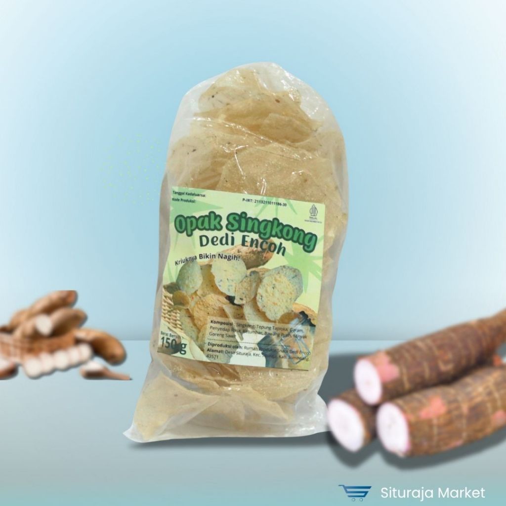

[Opak Singkong Dedi Encoh] - Opak SingkongMentah Tinggal Goreng / Gurih dan Renyah - 150 gr