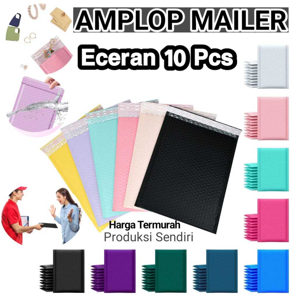 

Bubble Mailer Warna Estetik | Isi 10 Pcs | Ungu – Pink – Hitam – Putih