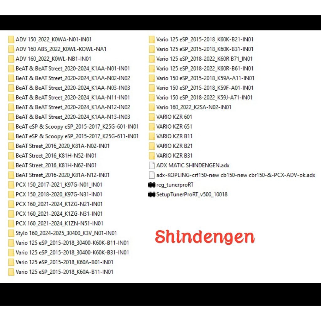 paket file remap ecu bin xdf adx honda shindengen keihin beat stylo pcx adv vario 160 kzr scoopy dll