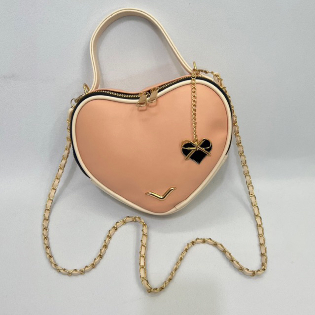 Tas Selempang cinta tas wanita tali rante tas kombinasi