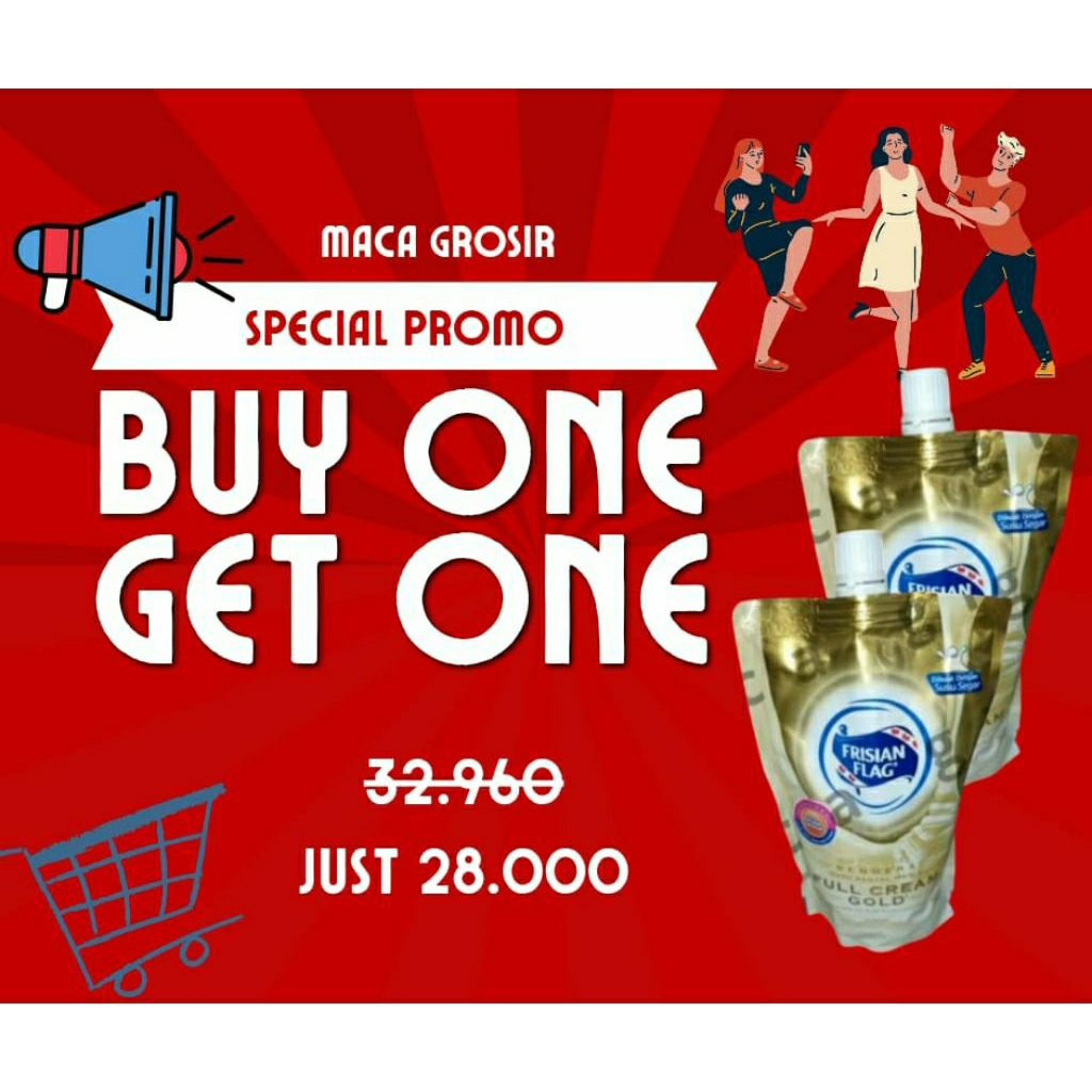 

PROMO! BUY1 GET1 SKM FRISIAN FLAG GOLD 280GR