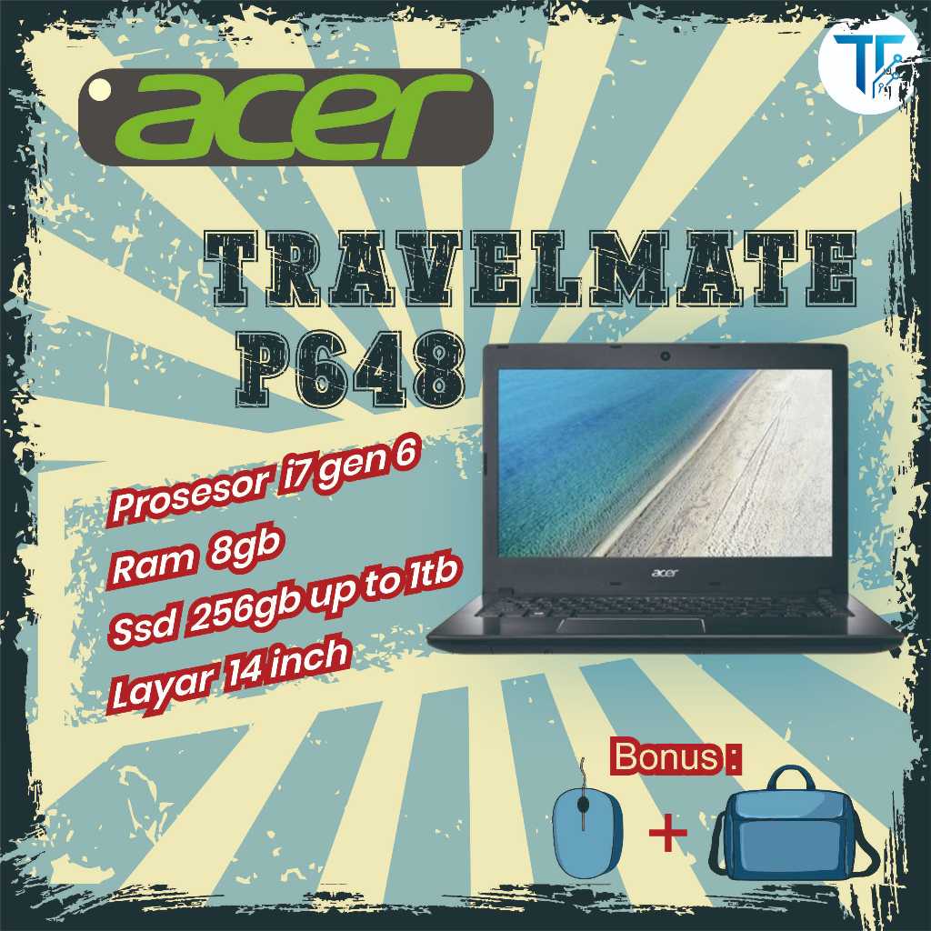 Laptop Acer Travelmate P648/ i7 gen 6, 8/256gb