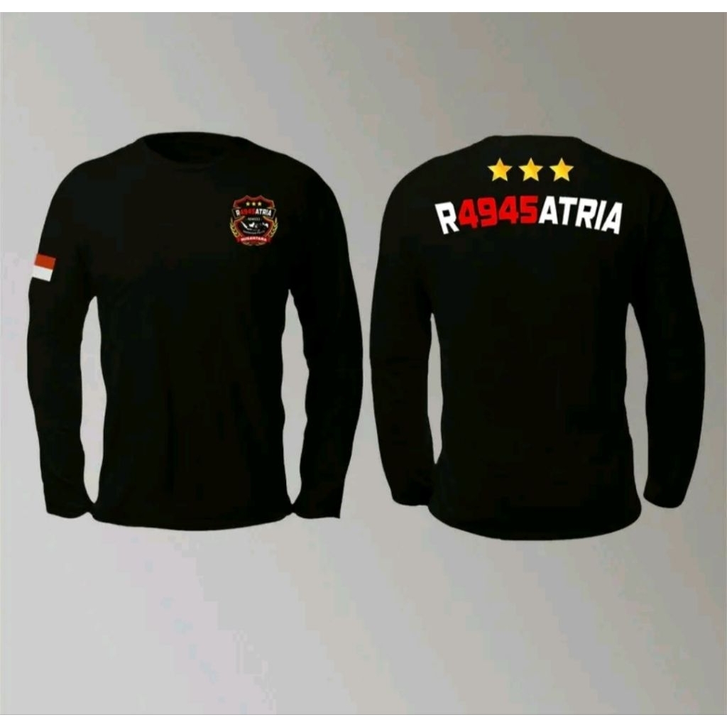 Kaos Lengan Panjang R4945ATRIA Free Nama