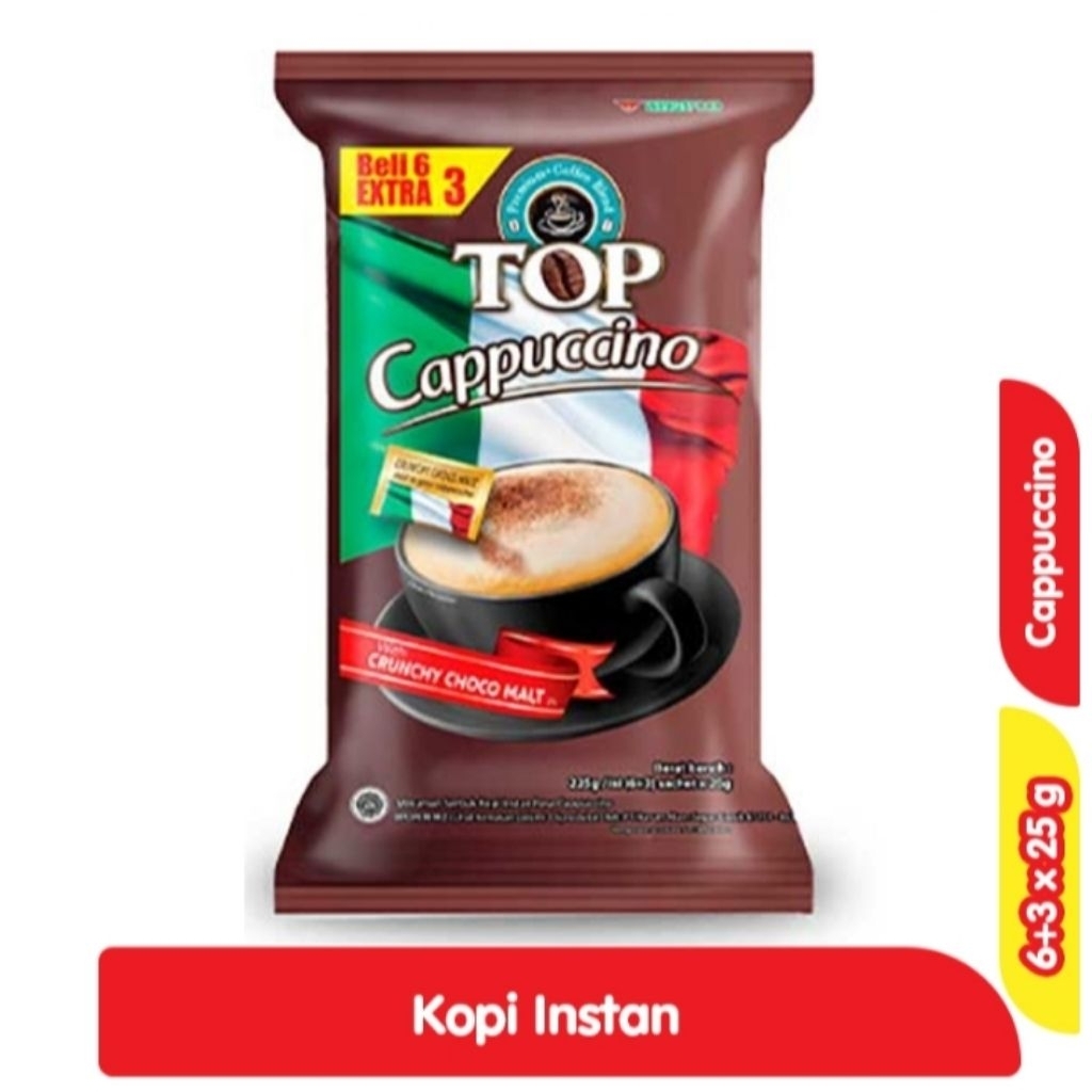 

Top Coffee Instant Cappuccino 6+3 x 25 g