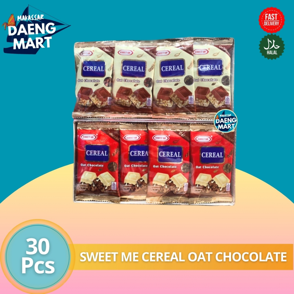 

Sweet Me Cereal Oat Chocolate (30x12gr) Bisa Instan Kurir