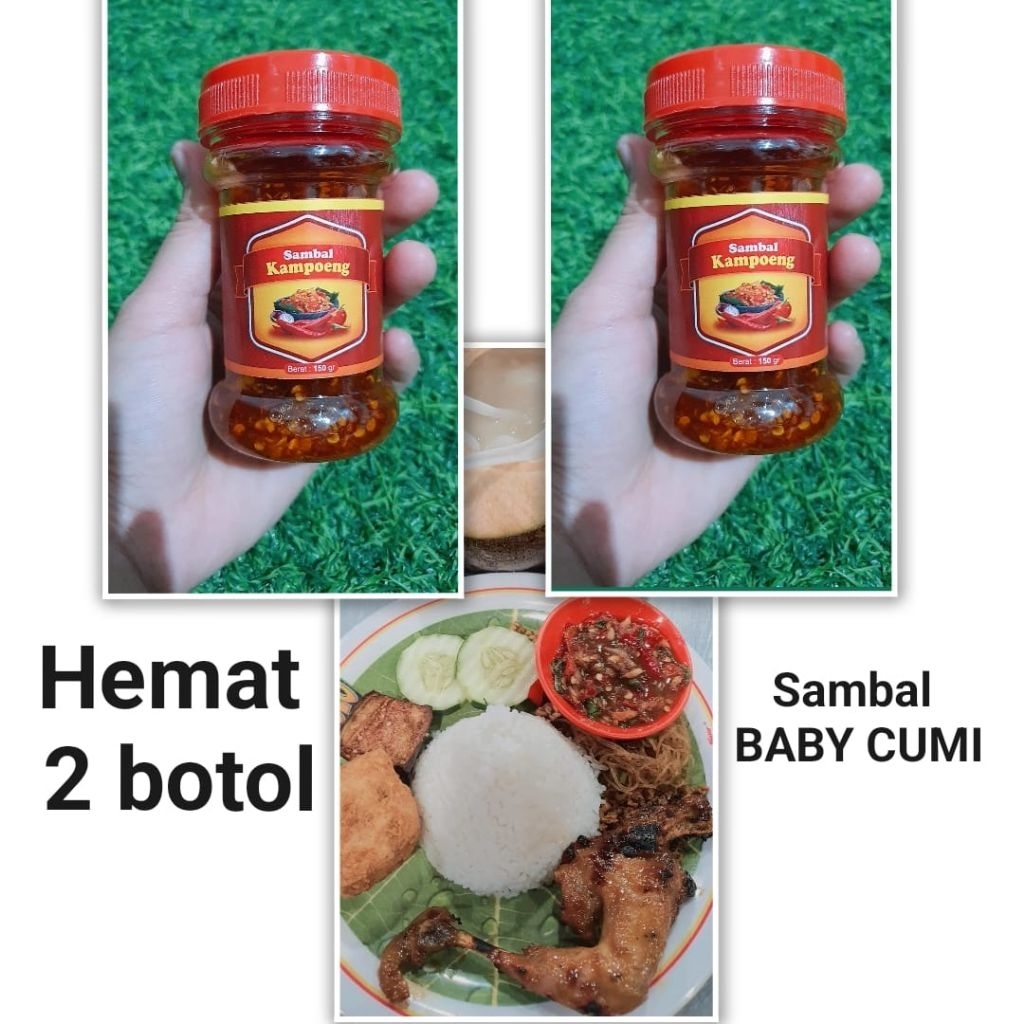 

Sambal sambel kampoeng baby cumi paket 2 botol