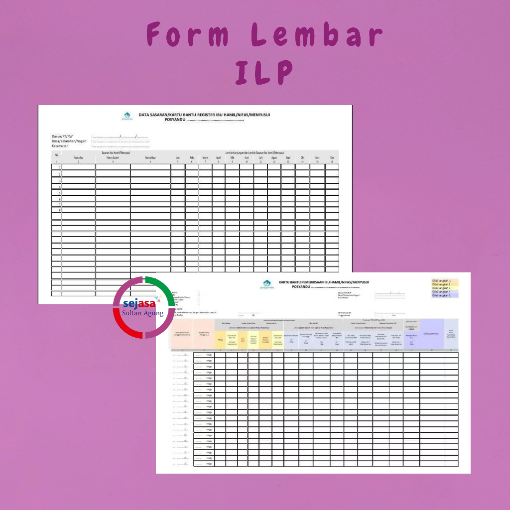 Lembar ILP | ILP Posyandu |  Kertas ILP Posyandu | Formulir ILP