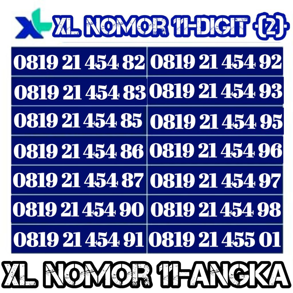 promo perdana XL nomor cantik 11digit (Cek Deskripsi)