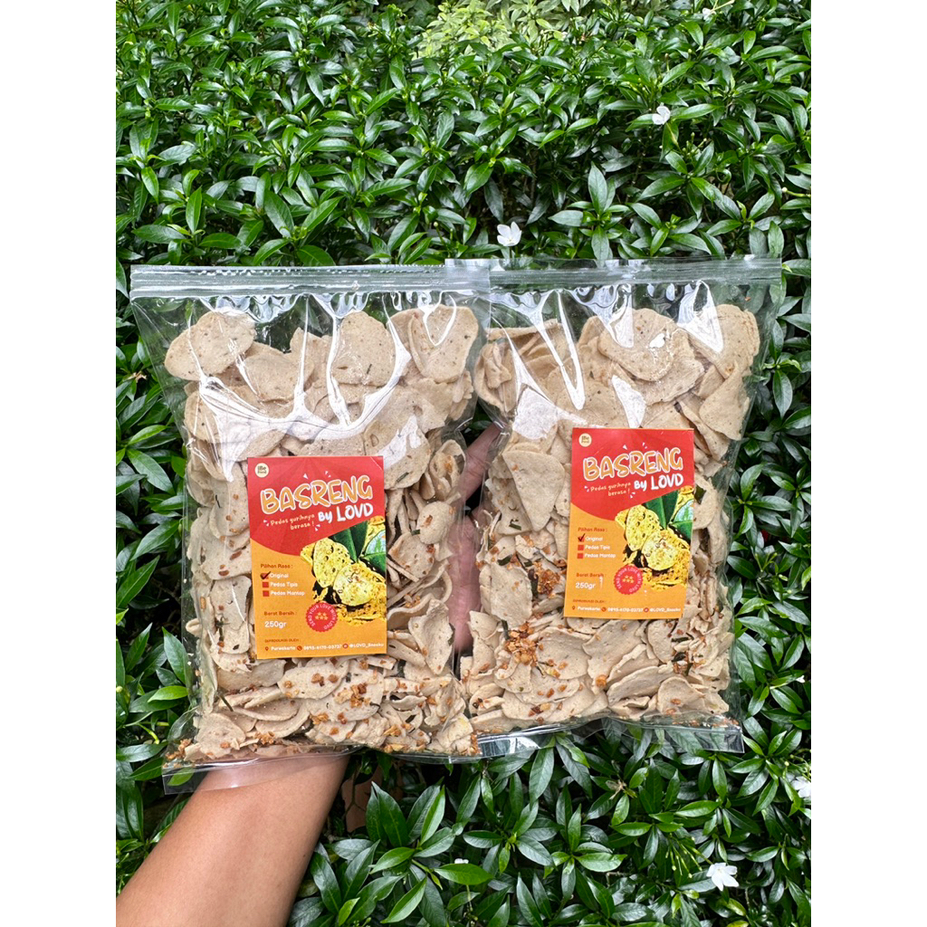 

Basreng by LOVD Rasa Original Daun Jeruk Berat 250gr