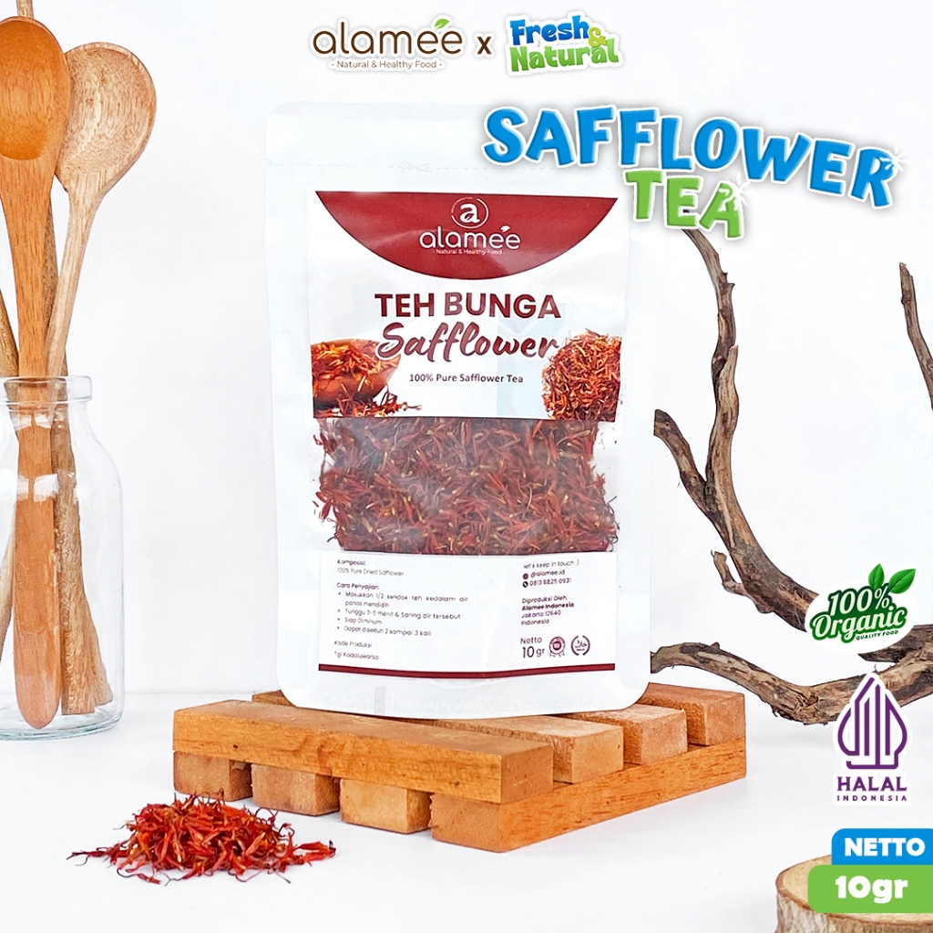 

Teh Bunga Safflower Herbal Tea Original Organik 10g Alami Siap Seduh Minuman Sehat Fresh and natural