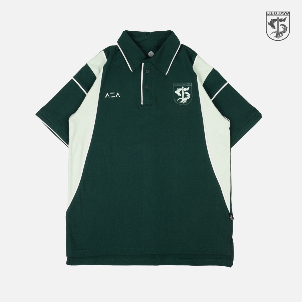 Persebaya Polo Shirt Cut Out Retro Green - Kaos Polo Pria Wanita | Persebaya Store