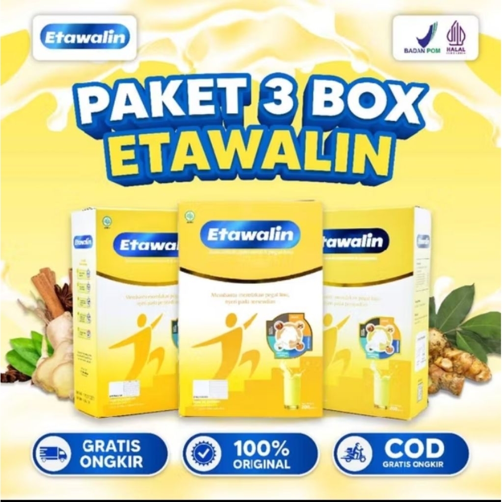 

Etawalin Paket 3 Box – Susu Etawa Tingkatkan Kepadatan & Kesehatan Tulang Sendi Atasi Nyeri Sendi Susu Anti Asam Urat Rematik