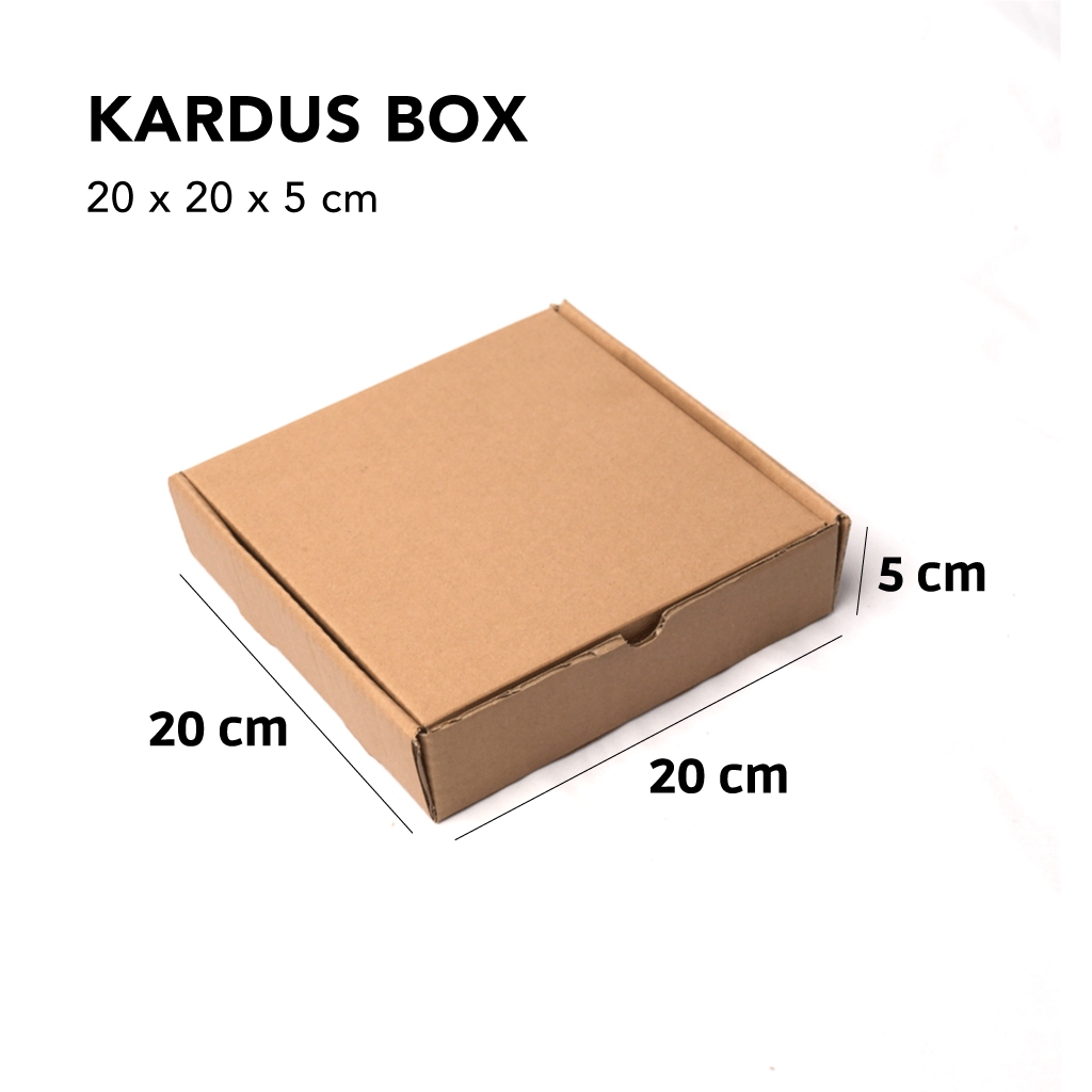 

Box Kardus Paket Online 20x20x5 Die Cut Tebal
