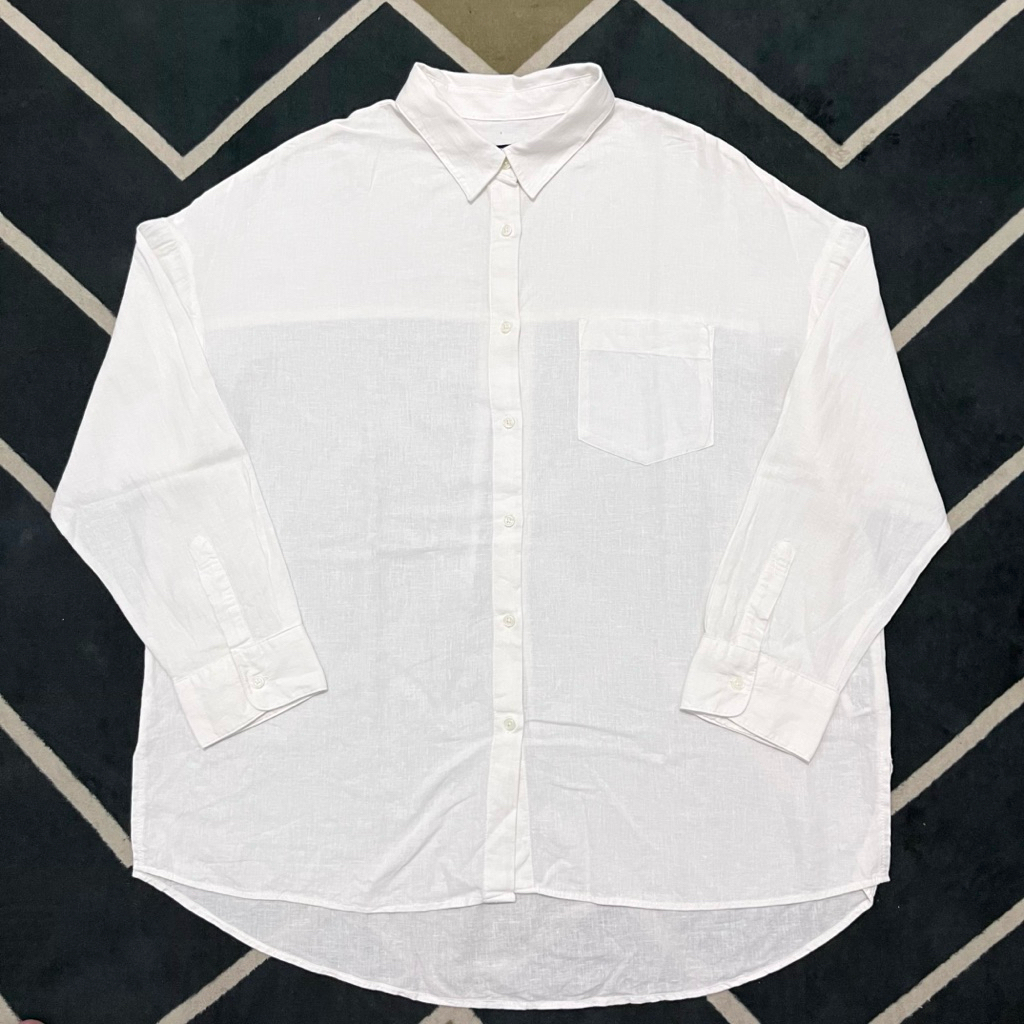 Kemeja Linen Women SPAO Oversize White (L)