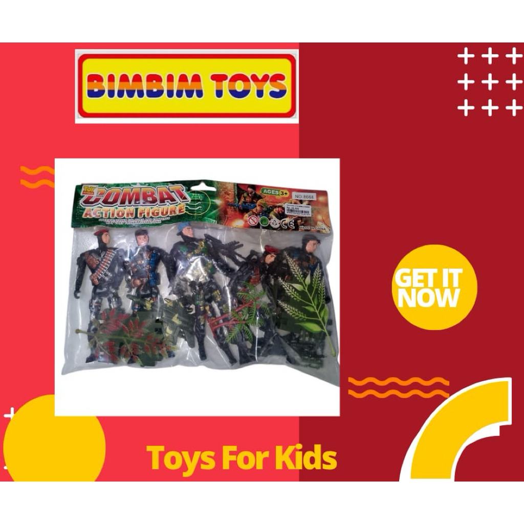 MAINAN ANAK TENTARA MILITER MAINAN TENTARA ARMY FIGURE MILITER MAINAN TENTARA TENTARAAN ISI 6 TENTAR