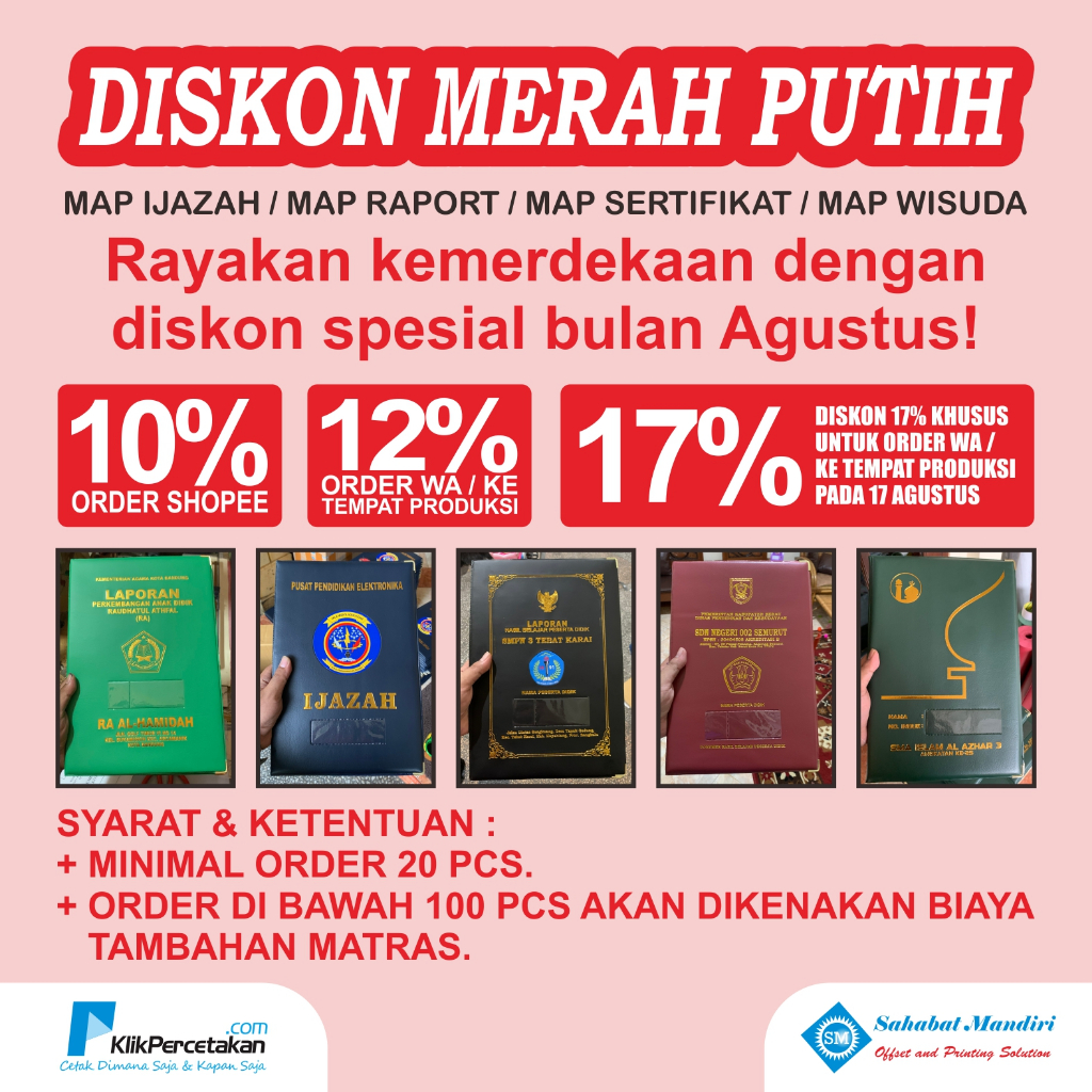 

PROMO MAP RAPORT LOGO WARNA HOTPRINT PRESS K13 | MAP SERTIFIKAT MAP WISUDA