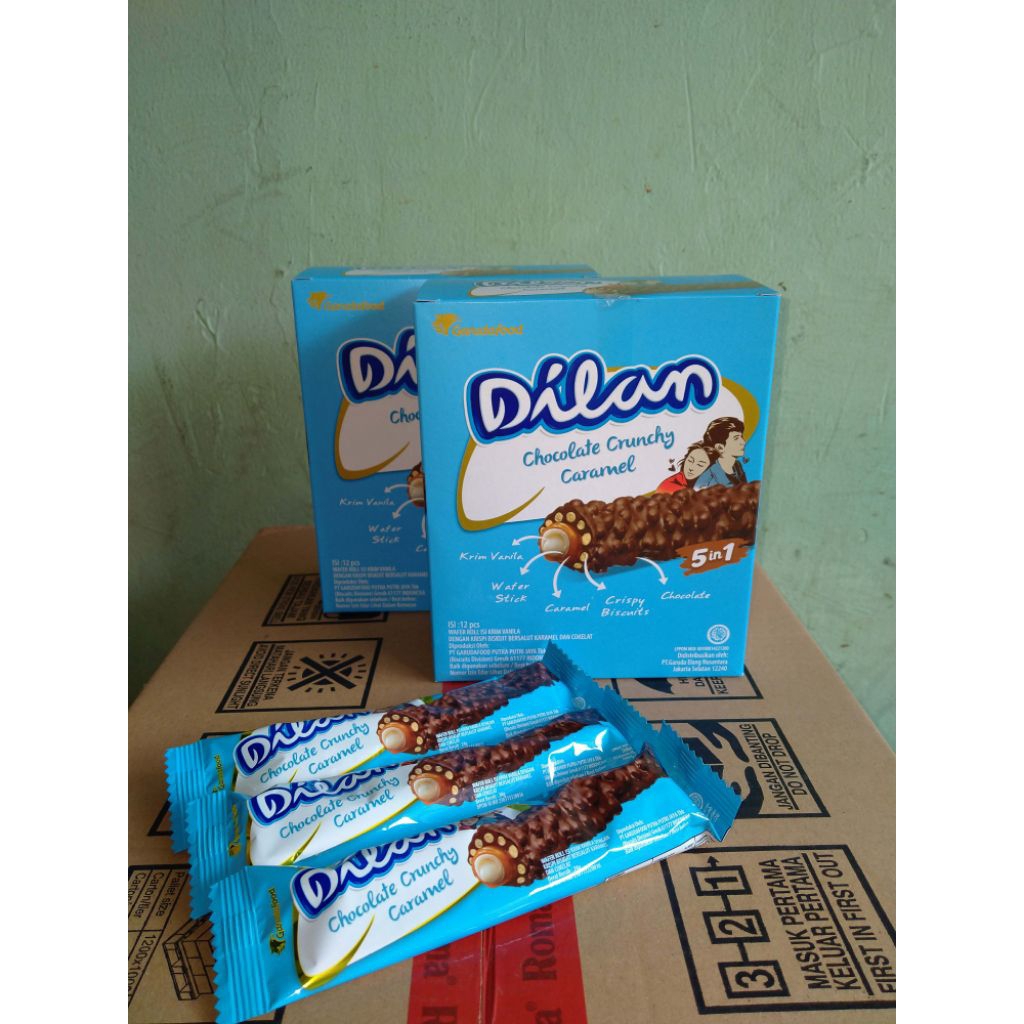 

Dilan Crunchy Choco Caramel-Netto 12 bks × 24 gr