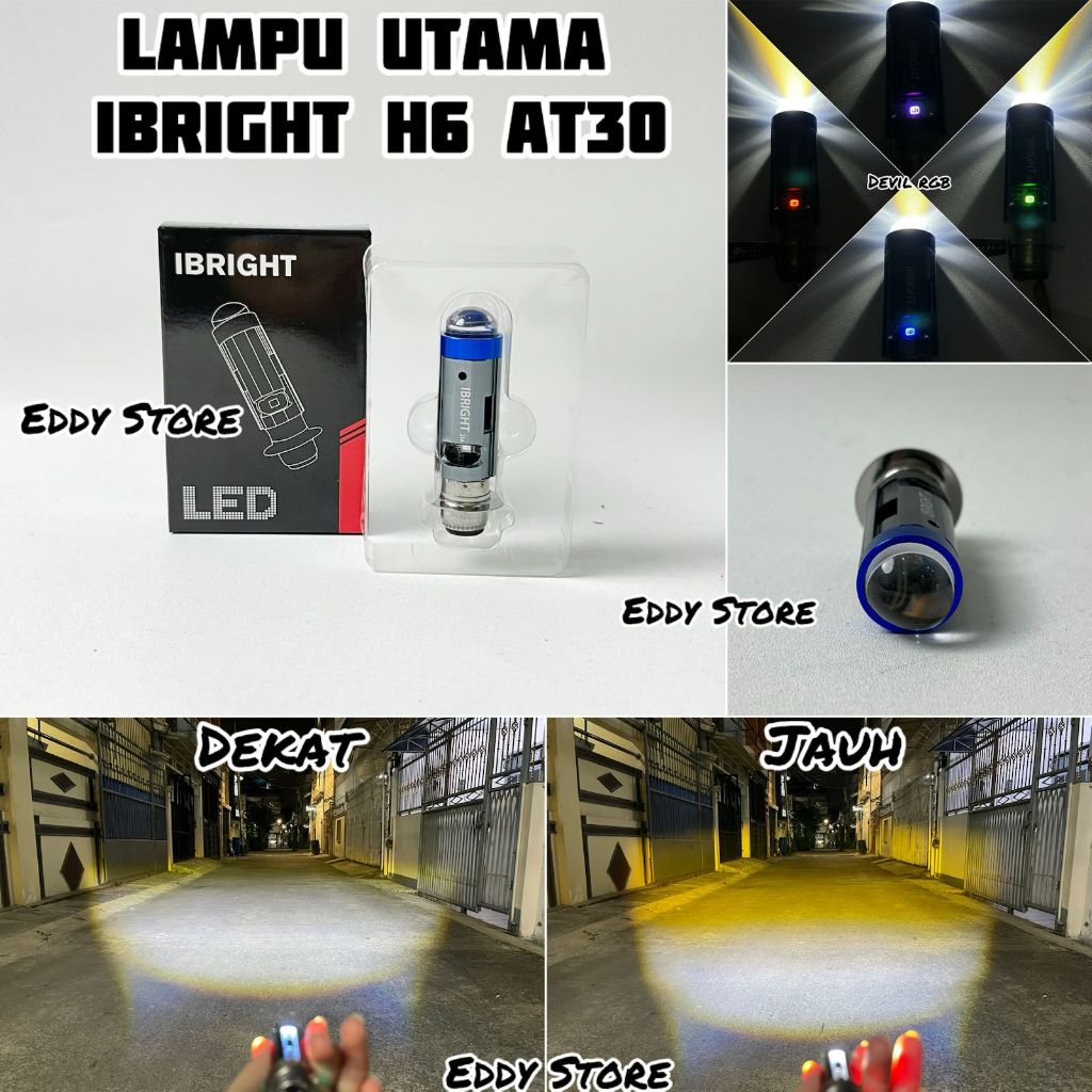 IBRIGHT AT 30-Lampu Utama H6 Led